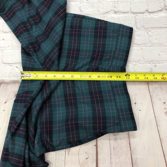 Banana Republic Women Pull On Hayden Pants Size 0 Green Plaid M118 -7 - Picture 5 of 15
